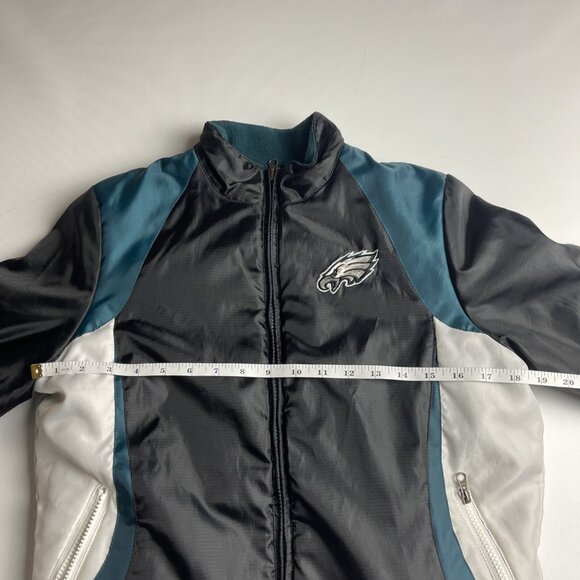 Philadelphia Eagles Womens M NFL Team Apparel Jacket Large Zip G-lll Football - Picture 11 of 16